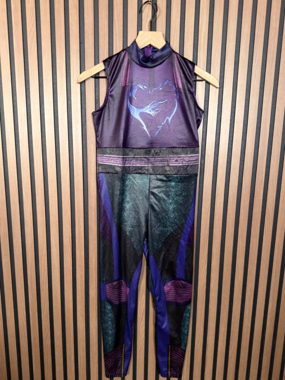 Disney Descendants 3 Mal Costume Youth M 8-10 Jumpsuit Only Halloween